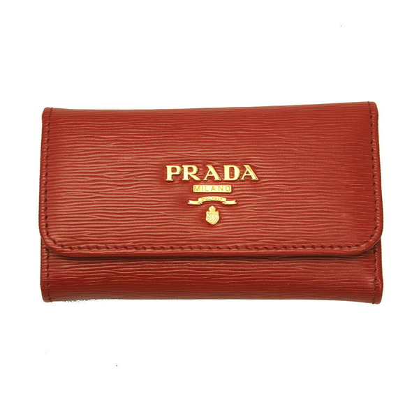 Prada MOVE Red Case VITELLO LACCA - Picture 1 of 4